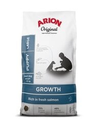 Arion Original Growth didelių veislių šuniukams su lašiša, 2 kg kaina ir informacija | Sausas maistas šunims | pigu.lt