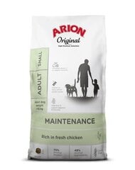 Arion Original Maintenance Adult suaugusiems mažų veislių šunims su vištiena, 2 kg kaina ir informacija | Sausas maistas šunims | pigu.lt