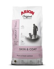 Arion Original Skin&Coat Adult suaugusiems mažų veislių šunims su lašiša, 2 kg kaina ir informacija | Sausas maistas šunims | pigu.lt