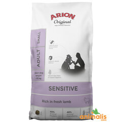 Arion Original Sensitive suaugusiems mažų veislių šunims su ėriena ir ryžiais, 2 kg kaina ir informacija | Sausas maistas šunims | pigu.lt