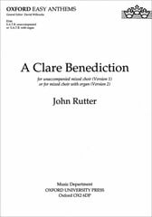 Clare Benediction SATB vocal score kaina ir informacija | Knygos apie meną | pigu.lt