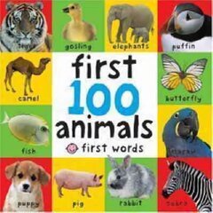 First 100 Animals цена и информация | Книги для самых маленьких | pigu.lt