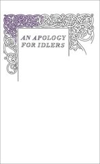 Apology for Idlers kaina ir informacija | Poezija | pigu.lt