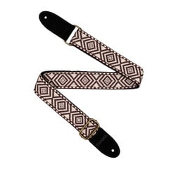 Diržas ukulelei Cascha Jacquard - Ethnic Brown CUS-JW6 kaina ir informacija | Priedai muzikos instrumentams | pigu.lt