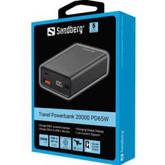 Sandberg 420-95 20000 mAh kaina ir informacija | Atsarginiai maitinimo šaltiniai (power bank) | pigu.lt