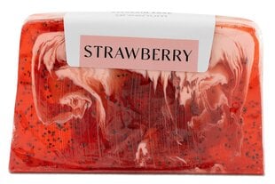 Rankų darbo Glicerino muilas Strawberry, Greenum, 2gab. x 100 g kaina ir informacija | Muilai | pigu.lt