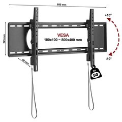 Fiber Novelty C5T 45''-90'' kaina ir informacija | Televizorių laikikliai, tvirtinimai | pigu.lt