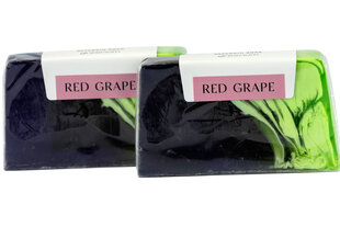 Rankų darbo Glicerino muilas Red Grape, Greenum, 2gab. x 100 g kaina ir informacija | Muilai | pigu.lt