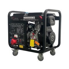 Dyzelinis inverteris/generatorius DG8000EWI3, 400 V/maks.6-6.5 kw., 20-230A цена и информация | Электрогенераторы | pigu.lt