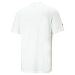 PUMA baltos spalvos laisvalaikio marškinėliai vyrams Ferrari Race Big Shield Tee Ton - 53818404 53818404.XXL kaina ir informacija | Vyriški marškinėliai | pigu.lt