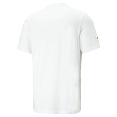 PUMA baltos spalvos laisvalaikio marškinėliai vyrams Ferrari Race Big Shield Tee Ton - 53818404 53818404.XXL цена и информация | Мужские футболки | pigu.lt