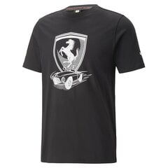 PUMA juodos spalvos laisvalaikio marškinėliai vyrams Ferrari Race Big Shield Tee Ton - 53818401 53818401.XXL kaina ir informacija | Vyriški marškinėliai | pigu.lt