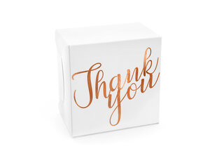 Dėžutės pyragaičiui "Thank You" 10 vnt 14*8,5*14cm цена и информация | Праздничная одноразовая посуда | pigu.lt