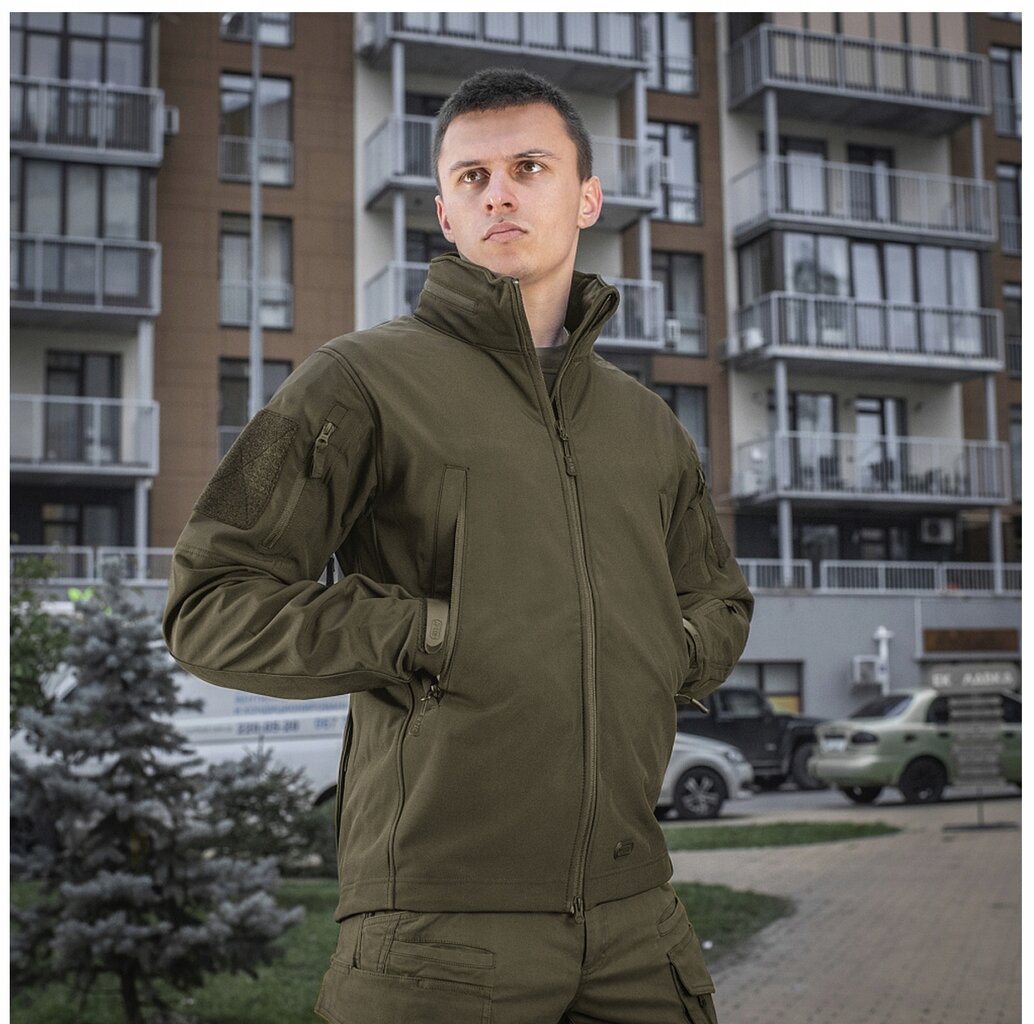 Vyriška striukė, M-Tac, Softshell, Olive kaina ir informacija | Vyriškos striukės | pigu.lt