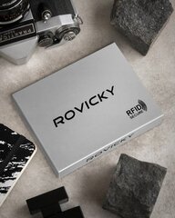 Vyriška odinė RFID piniginė su užtrauktuku - Rovicky TY29914 kaina ir informacija | Moteriškos rankinės | pigu.lt