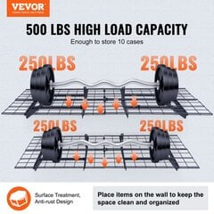 Sunkiasvorės lentynos Vevor, 183x61 cm, 227 kg kaina ir informacija | Sandėliavimo lentynos | pigu.lt