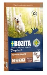 Bozita Original Puppy & Junior jauniems šuniukams su vištiena, 3 kg kaina ir informacija | Sausas maistas šunims | pigu.lt