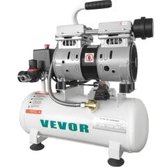 Oro kompresorius Vevor, 9L, 550W kaina ir informacija | Kompresoriai | pigu.lt