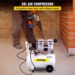 Suspausto oro kompresorius Vevor, 30L, 850W, 115 PSI kaina ir informacija | Kompresoriai | pigu.lt