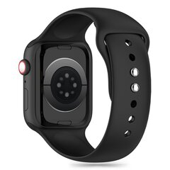 TECH-PROTECT SILIKONINIS APPLE WATCH 4 | 5 | 6 | 7 | 8 | 9 | SE (38 | 40 | 41 MM) JUODAS kaina ir informacija | Išmaniųjų laikrodžių ir apyrankių priedai | pigu.lt