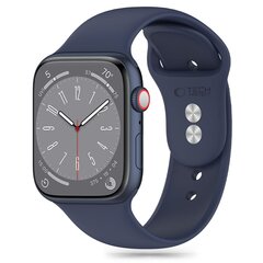 TECH-PROTECT SILIKONINIS APPLE WATCH 4 | 5 | 6 | 7 | 8 | 9 | SE | ULTRA 1 | 2 (42 | 44 | 45 | 49 MM) VIDURNAKTĮ MĖLYNAS kaina ir informacija | Išmaniųjų laikrodžių ir apyrankių priedai | pigu.lt