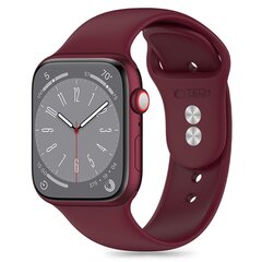 TECH-PROTECT SILIKONINIS APPLE WATCH 4 | 5 | 6 | 7 | 8 | 9 | SE | ULTRA 1 | 2 (42 | 44 | 45 | 49 MM) MULBERRY kaina ir informacija | Išmaniųjų laikrodžių ir apyrankių priedai | pigu.lt