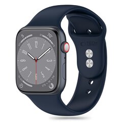 TECH-PROTECT SILIKONINIS APPLE WATCH 4 | 5 | 6 | 7 | 8 | 9 | SE | ULTRA 1 | 2 (42 | 44 | 45 | 49 MM) STORM BLUE kaina ir informacija | Išmaniųjų laikrodžių ir apyrankių priedai | pigu.lt