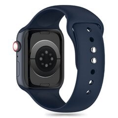 TECH-PROTECT SILIKONINIS APPLE WATCH 4 | 5 | 6 | 7 | 8 | 9 | SE | ULTRA 1 | 2 (42 | 44 | 45 | 49 MM) STORM BLUE kaina ir informacija | Išmaniųjų laikrodžių ir apyrankių priedai | pigu.lt