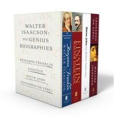 Walter Isaacson: The Genius Biographies: Benjamin Franklin, Einstein, Steve Jobs, and Leonardo Da Vinci Boxed Set ed. kaina ir informacija | Biografijos, autobiografijos, memuarai | pigu.lt