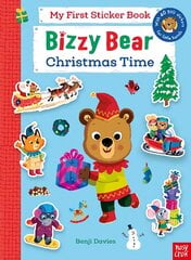 Bizzy Bear: My First Sticker Book: Christmas Time kaina ir informacija | Knygos mažiesiems | pigu.lt