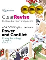 ClearRevise AQA GCSE English Literature: Power and conflict цена и информация | Книги для подростков и молодежи | pigu.lt