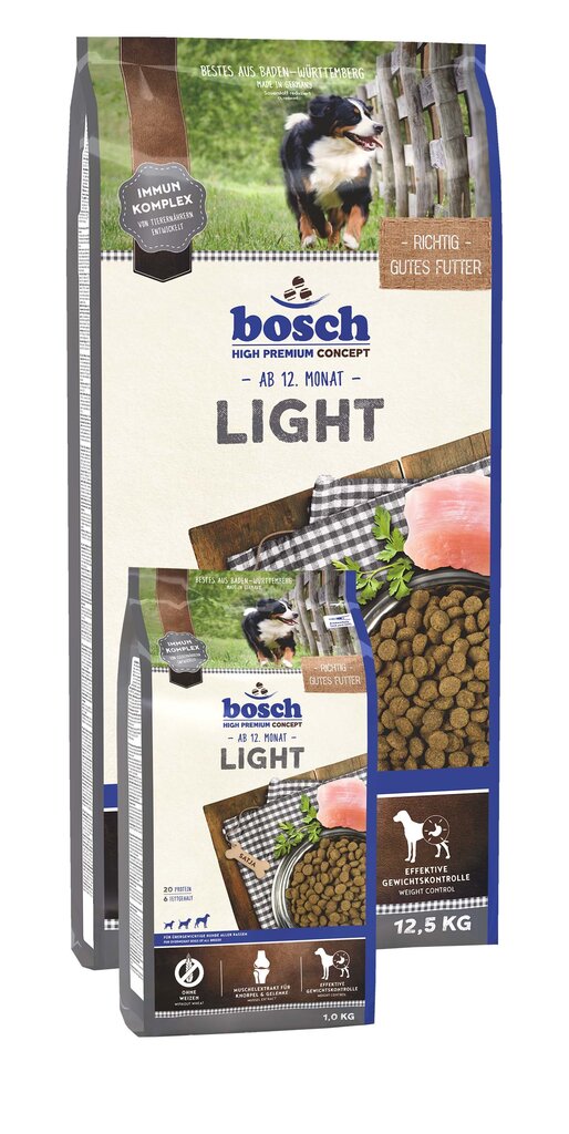 Bosch Petfood Light (High Premium) 12.5 kg kaina ir informacija | Sausas maistas šunims | pigu.lt