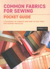 Common Fabrics for Sewing: Pocket Guide: A Glossary of Fabrics and How to Use Them for Sewing Projects цена и информация | Книги о питании и здоровом образе жизни | pigu.lt