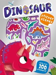 Dinosaur Sticker Scenes kaina ir informacija | Knygos mažiesiems | pigu.lt