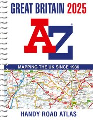 Great Britain A-Z Handy Road Atlas 2025 (A5 Spiral) цена и информация | Путеводители, путешествия | pigu.lt