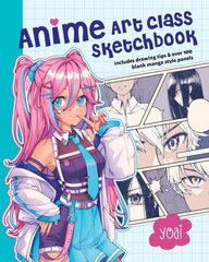 Anime Art Class Sketchbook: Includes Drawing Tips and Over 100 Blank Manga Style Panels kaina ir informacija | Knygos apie sveiką gyvenseną ir mitybą | pigu.lt