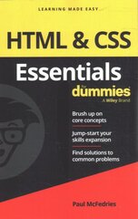 HTML & CSS Essentials For Dummies kaina ir informacija | Ekonomikos knygos | pigu.lt