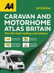 AA Caravan & Motorhome Atlas kaina ir informacija | Kelionių vadovai, aprašymai | pigu.lt