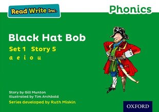 Read Write Inc. Phonics: Black Hat Bob (Green Set 1 Storybook 5) цена и информация | Книги для подростков и молодежи | pigu.lt