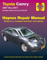 Toyota Camry & Avalon & Lexus ES 350 (2007-2017) (USA): 2007-15 цена и информация | Путеводители, путешествия | pigu.lt