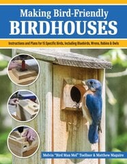 Making Bird-Friendly Birdhouses: Instructions and Plans for 15 Specific Birds, Including Bluebirds, Wrens, Robins & Owls kaina ir informacija | Knygos apie sveiką gyvenseną ir mitybą | pigu.lt