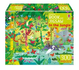 Usborne Book and Jigsaw In the Jungle kaina ir informacija | Knygos mažiesiems | pigu.lt