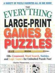 Everything Large-Print Games & Puzzles Book: 150plus Crossword, Word Search, Sudoku, and Logic Games for Unlimited Puzzle Fun! kaina ir informacija | Knygos apie sveiką gyvenseną ir mitybą | pigu.lt