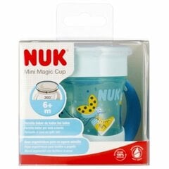 Gertuvė NUK Mini Magic Cup, mėlyna, 6+ mėn, 160 ml kaina ir informacija | Buteliukai kūdikiams ir jų priedai | pigu.lt