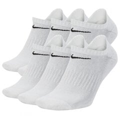 "Nike" baltos kojinės Everyday Cushioned 6 pakuotės SX7675-100 kaina ir informacija | Vyriškos kojinės | pigu.lt