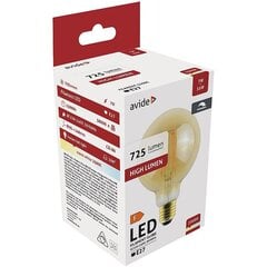 LED lemputė Avide, 7W, E27, G95, Amber Dimmable kaina ir informacija | Elektros lemputės | pigu.lt