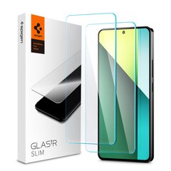 SPIGEN GLAS.TR SLIM 2 PAKUOTĖS GRŪDINTAS STIKLAS XIAOMI REDMI NOTE 13 PRO 5G SKAIDRUS kaina ir informacija | Apsauginės plėvelės telefonams | pigu.lt