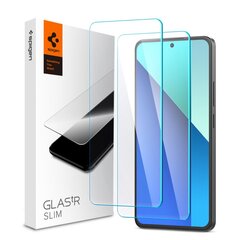 SPIGEN GLAS.TR SLIM 2-PACK ЗАКАЛЕННОЕ СТЕКЛО XIAOMI REDMI NOTE 13 4G | LTE CLEAR цена и информация | Защитные пленки для телефонов | pigu.lt