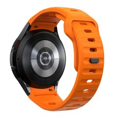 TECH-PROTECT SILIKONINĖ LINIJA SAMSUNG GALAXY WATCH 4 | 5 | 5 PRO | 6 | 7 | FE ORANGE kaina ir informacija | Išmaniųjų laikrodžių ir apyrankių priedai | pigu.lt