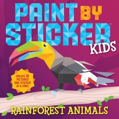 Paint by Sticker Kids: Rainforest Animals цена и информация | Книги для малышей | pigu.lt